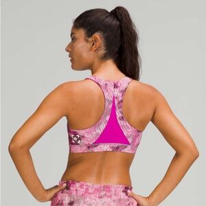 NWT Lululemon SeaWheeze Invigorate Bra Euphoria Fluro Pink Highlight Purple 14 8